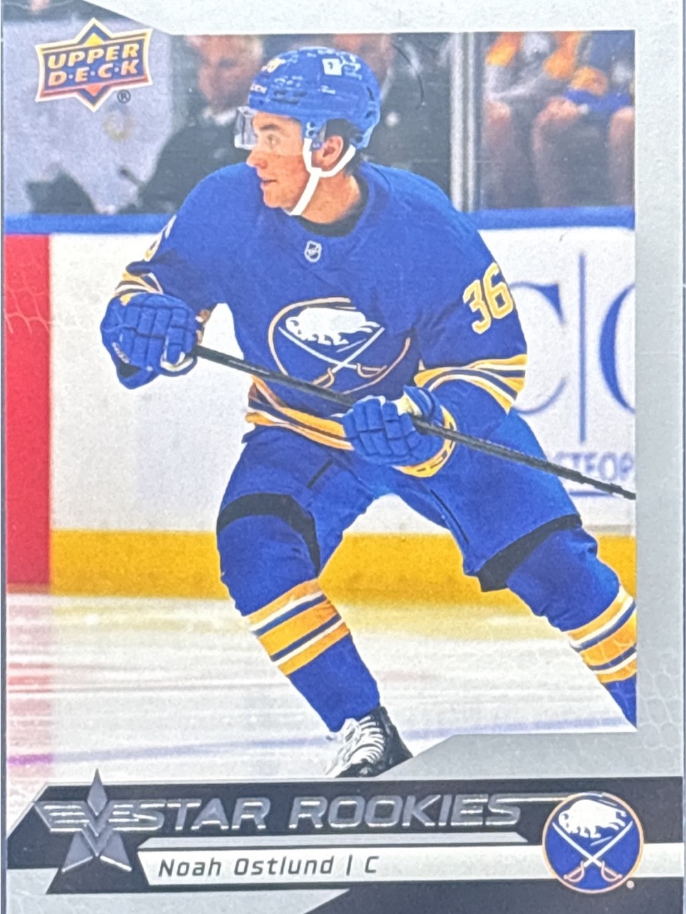 Upper Deck Noah Ostlund Rookie Hockey Card